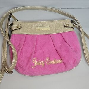 Juicy Couture Pink and Gold Crossbody Bag